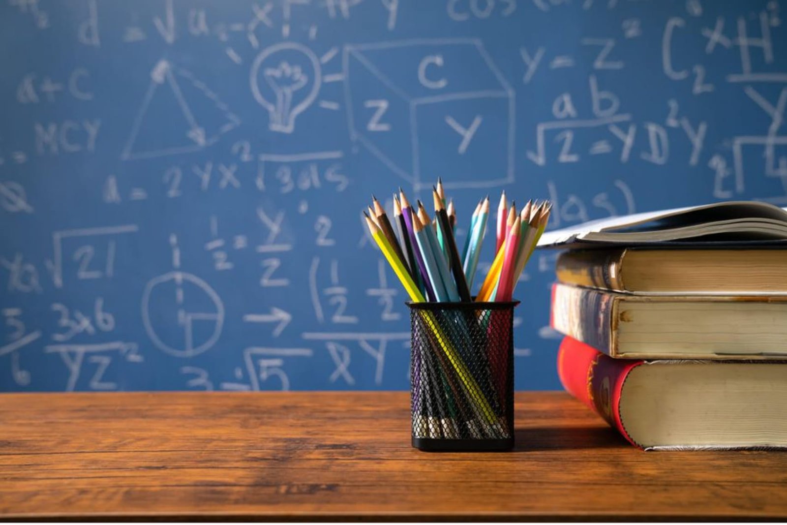 Tavle pult skrivesaker