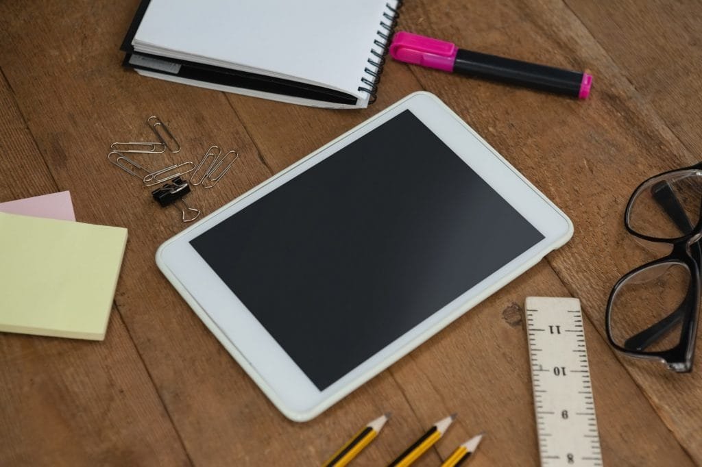 Skolesaker og iPad